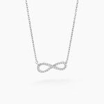 Collier Veda Argent Blanc Oxyde De Zirconium - Colliers fantaisie Femme | Histoire d&rsquo;Or