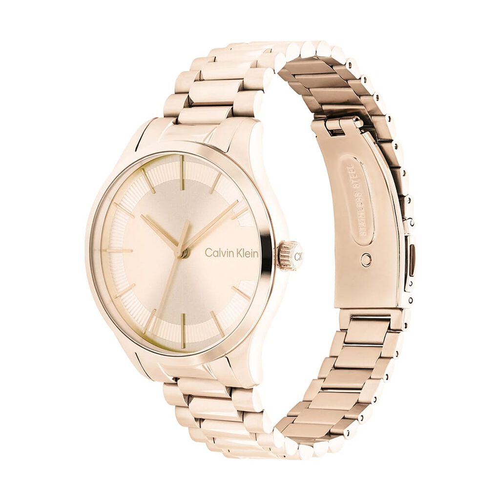 Montre Calvin Klein Iconic Bracelet Rose - Id&eacute;es cadeaux Femme | Histoire d&rsquo;Or
