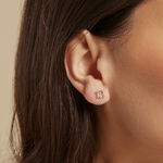 Boucles D'oreilles Puces Fionae Or Jaune Oxyde De Zirconium - Clous d'oreilles Femme | Histoire d&rsquo;Or