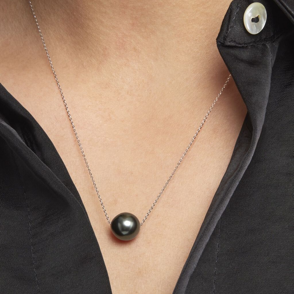 Collier Sissy Or Blanc Perle De Culture De Tahiti - Colliers Femme | Histoire d’Or
