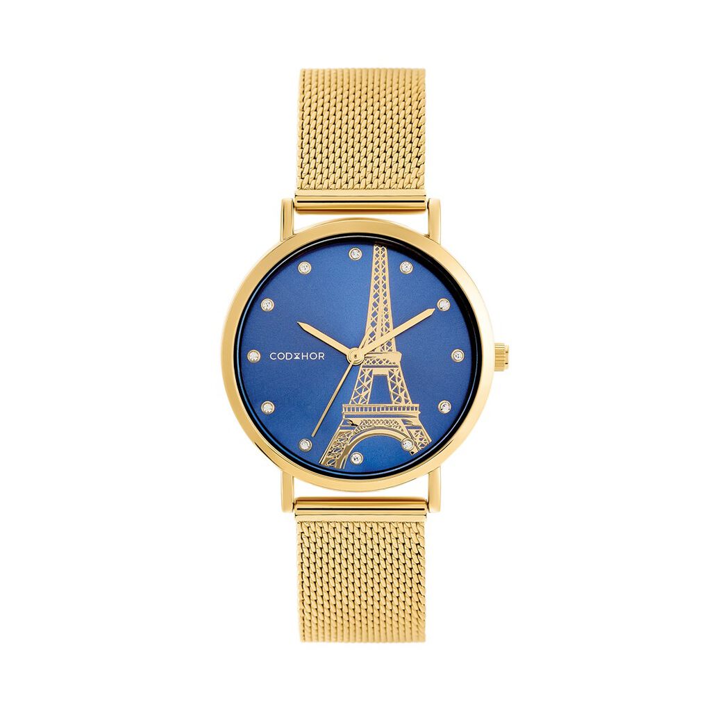 Montre Codhor Monument Bleu - F&ecirc;te des m&egrave;res Femme | Histoire d&rsquo;Or