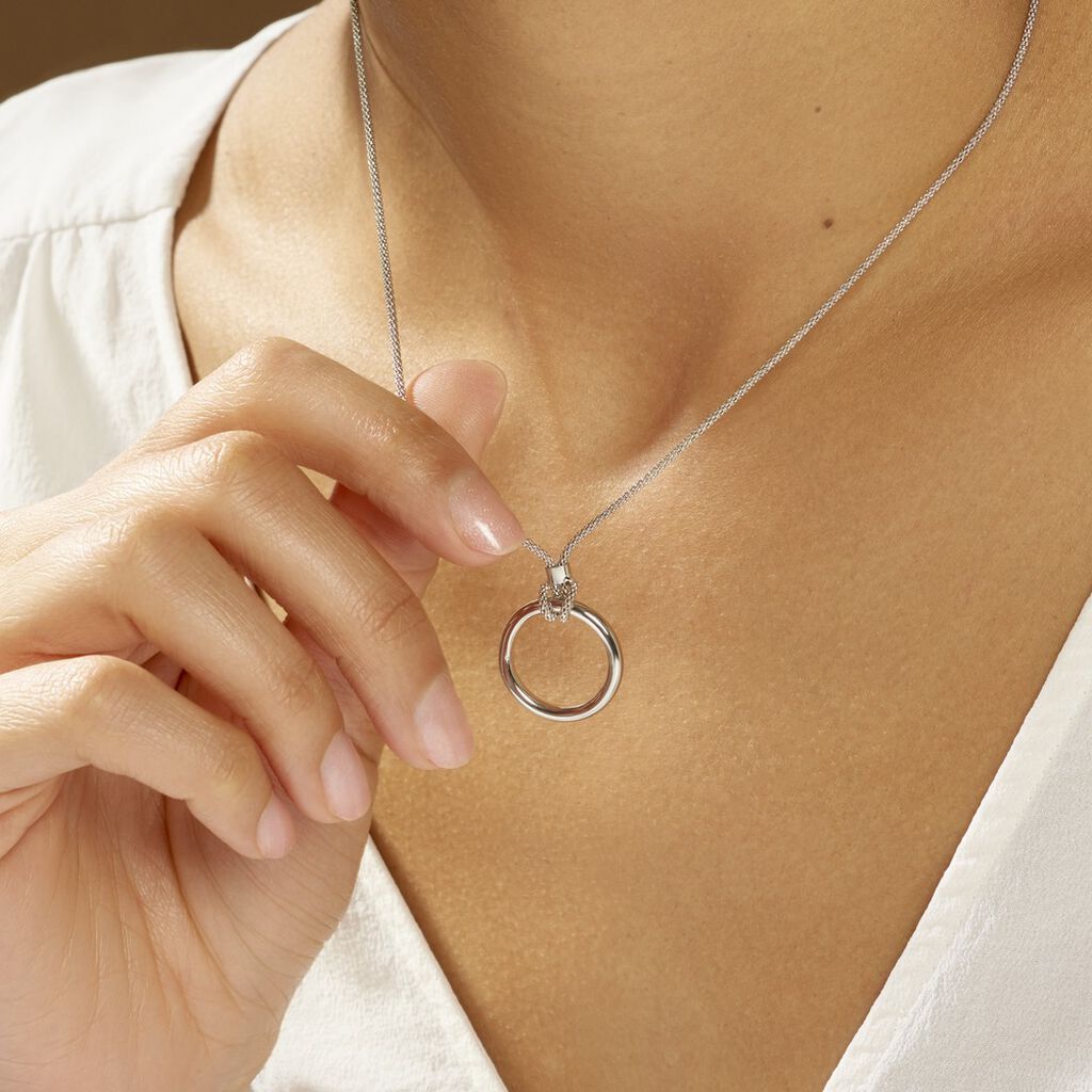 Collier Magda Argent Blanc - Colliers fantaisie Femme | Histoire d’Or