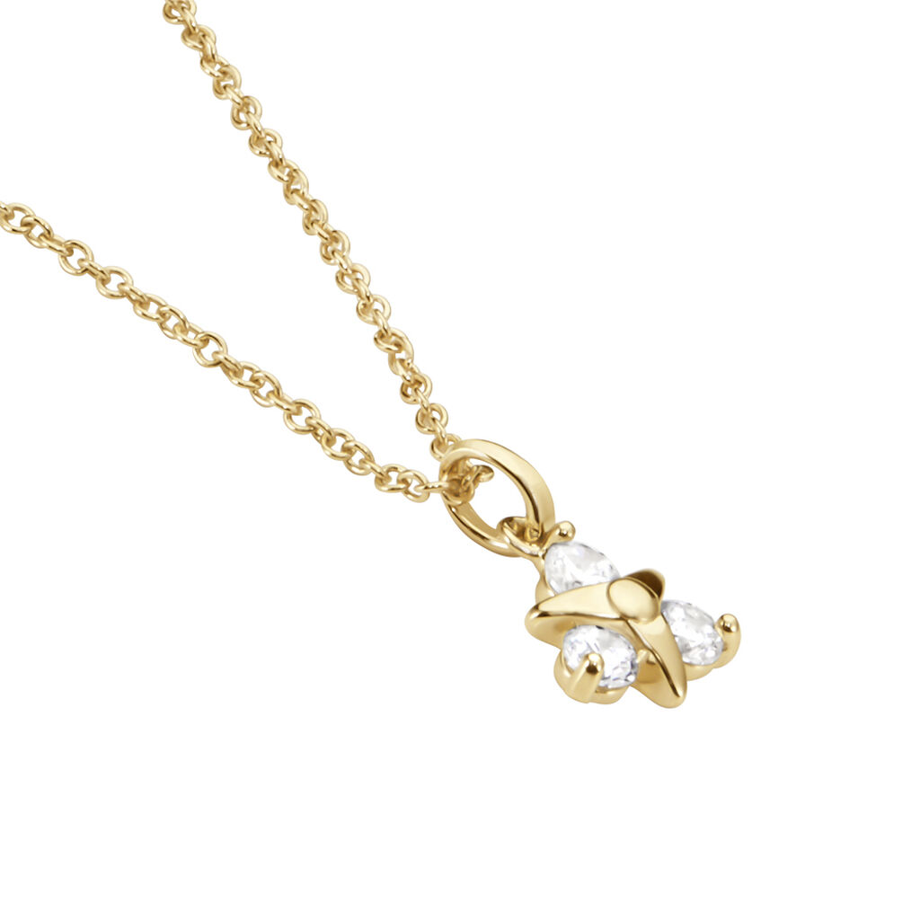 Collier Plaqué Or Jacinth Oxyde De Zirconium - Colliers fantaisie Femme | Histoire d’Or