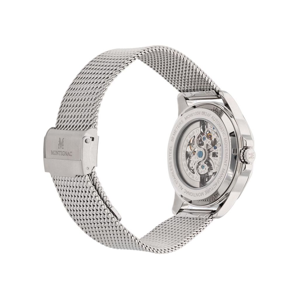 Montre Montignac Round Automatique Noir - Montres Homme | Histoire d’Or