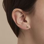 Boucles D'oreilles Puces Ours Or Or Jaune - Clous d'oreilles Enfant | Histoire d&rsquo;Or