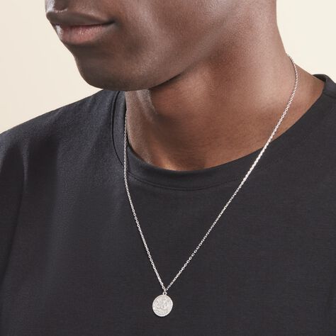 Collier Argent Blanc Hosni - Colliers Zodiaque Homme | Histoire d’Or
