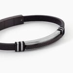 Bracelet Cuir De Vache Noir - Bracelets Cuir Homme | Histoire d&rsquo;Or
