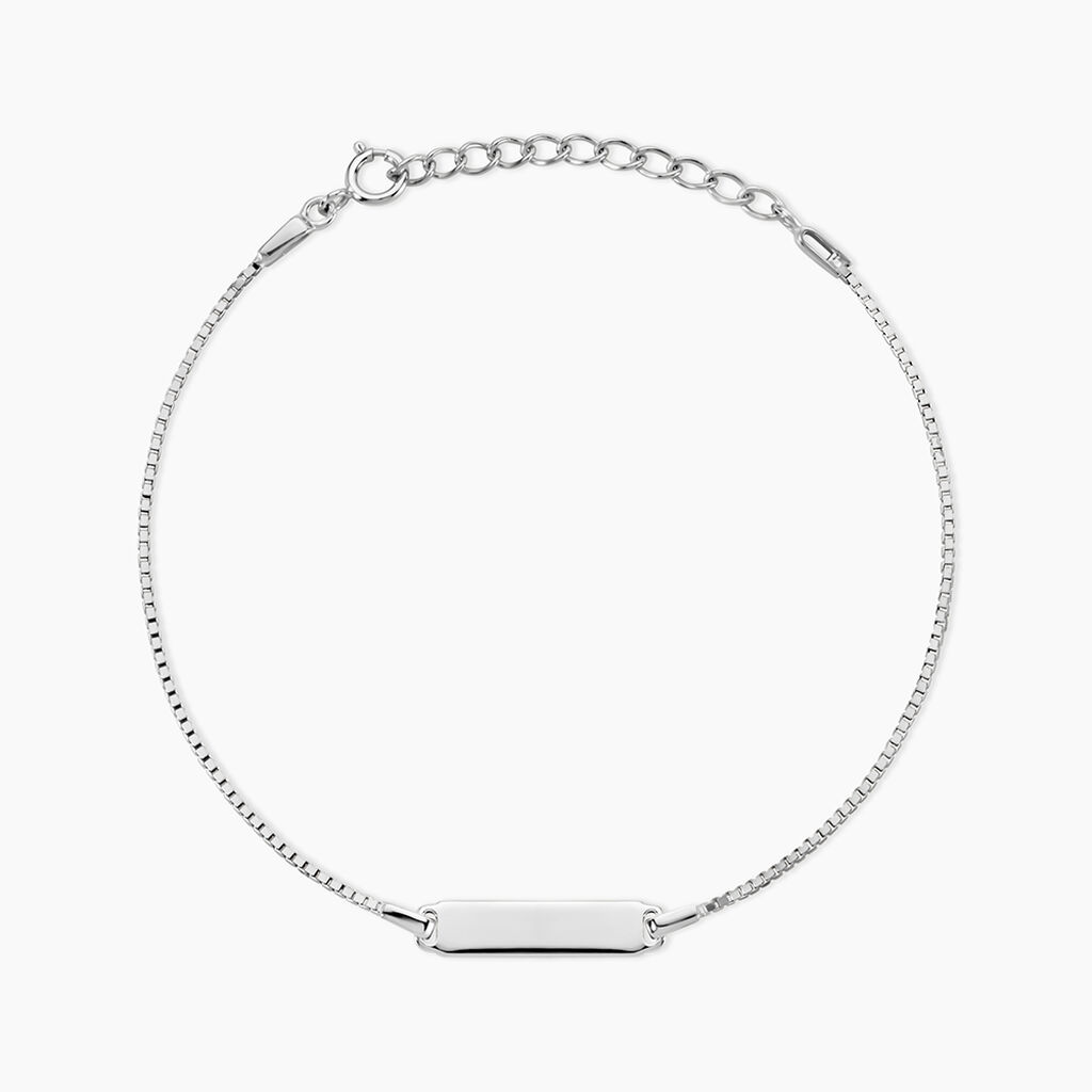 Bracelet Messenger Argent Blanc - Bijoux sans pierre Homme | Histoire d&rsquo;Or