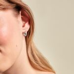 Cr&eacute;oles Argent Blanc Menelas Oxydes De Zirconium - Boucles d'oreilles cr&eacute;oles Femme | Histoire d&rsquo;Or
