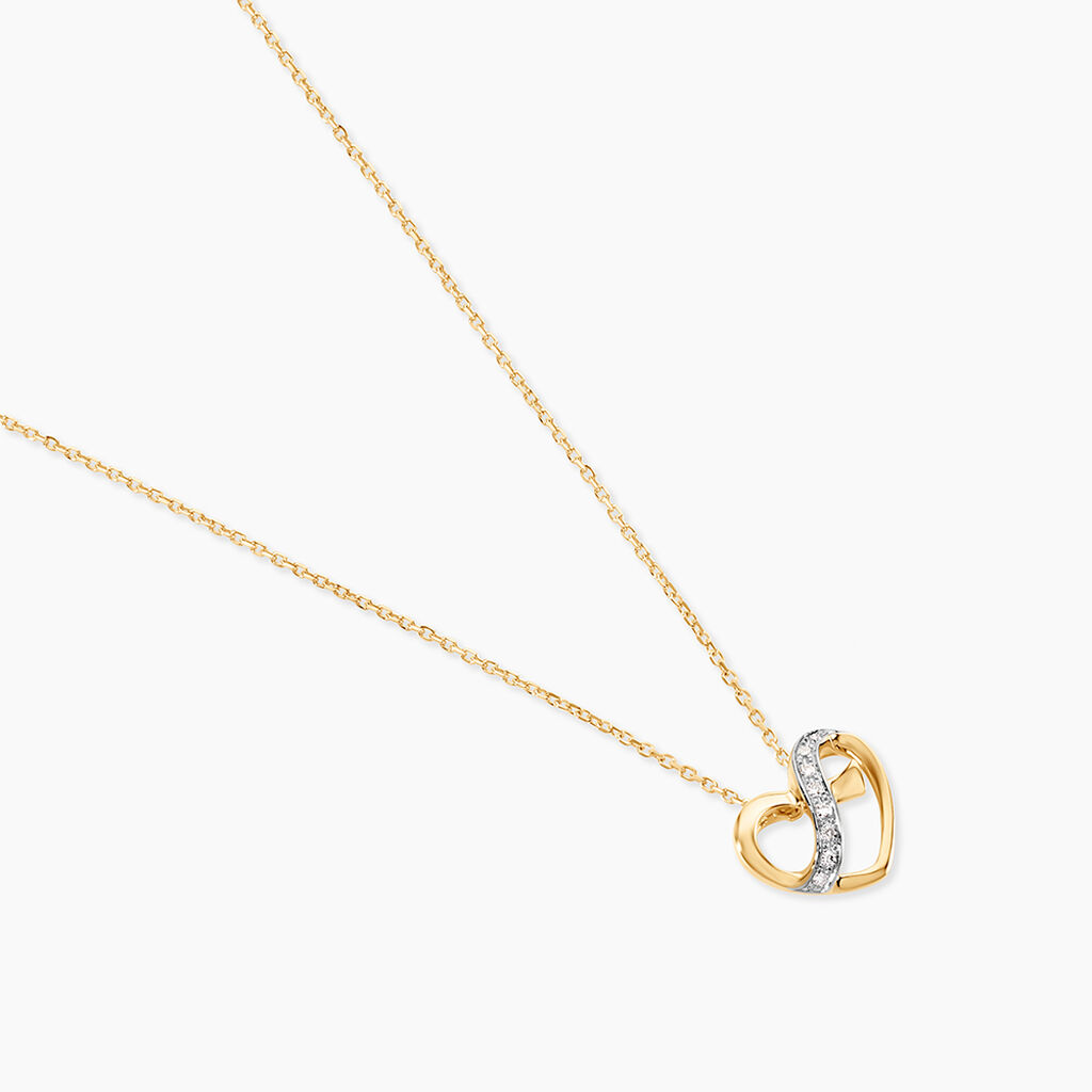 Collier Juliane Or Jaune Diamant - F&ecirc;te des m&egrave;res Femme | Histoire d&rsquo;Or