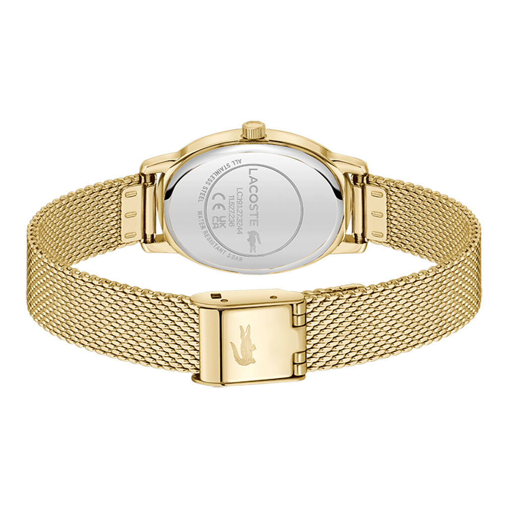 Montre Lacoste Parisienne Dor&eacute; - Id&eacute;es cadeaux Femme | Histoire d&rsquo;Or