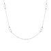 Collier Sautoir Infinity Argent Blanc - Colliers Infini Femme | Histoire d’Or