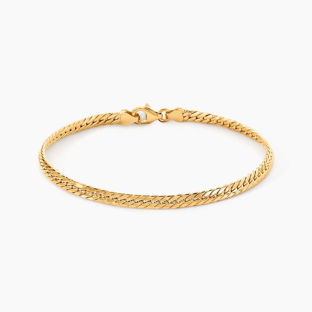 Bracelet Izel Maille Anglaise Or Jaune - Bracelets cha&icirc;ne Femme | Histoire d&rsquo;Or