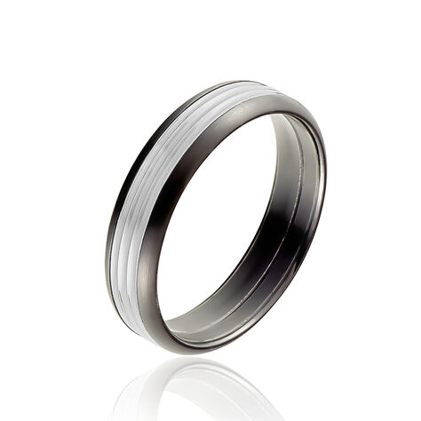 Bague Christell Acier Blanc - Bagues fantaisie Homme | Histoire d’Or