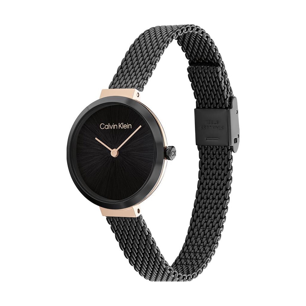 Montre Calvin Klein Minimalistic T Bar Noir - Montres Femme | Histoire d&rsquo;Or