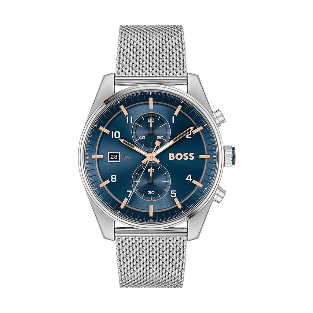 Montre Boss Skytraveller Bleu - Montres Homme | Histoire d&rsquo;Or