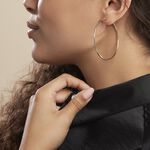 Cr&eacute;oles Ada Lisse Plaqu&eacute; Or Jaune - Boucles d'oreilles cr&eacute;oles Femme | Histoire d&rsquo;Or