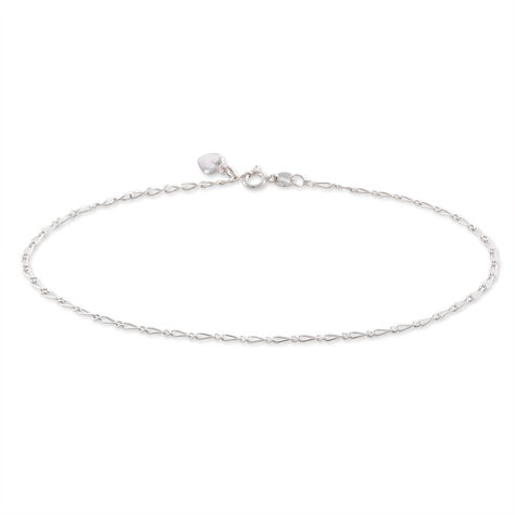 Chaîne De Cheville Ylliana Argent Blanc - Chaînes de cheville Femme | Histoire d’Or