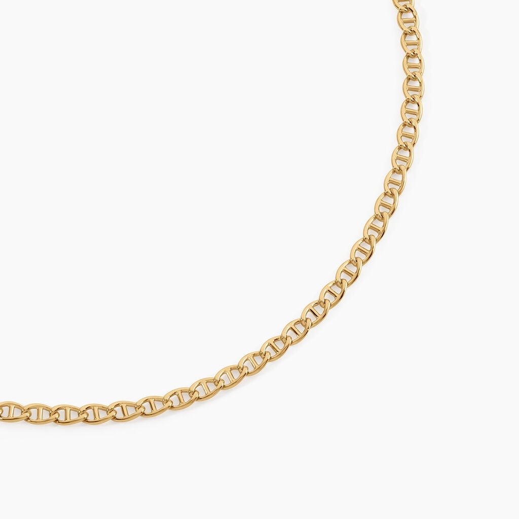 Collier Capucin Argent Dor&eacute; A L'Or 750/1000 - Bijoux sans pierre Homme | Histoire d&rsquo;Or
