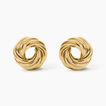 Boucles D'Oreilles Puces Ombeline Argent Dor&eacute; A L'Or 750/1000 - Clous d'oreilles Femme | Histoire d&rsquo;Or