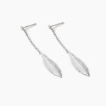 Boucles D'oreilles Pendantes Euriell Argent Blanc - Boucles d'oreilles fantaisie Femme | Histoire d&rsquo;Or