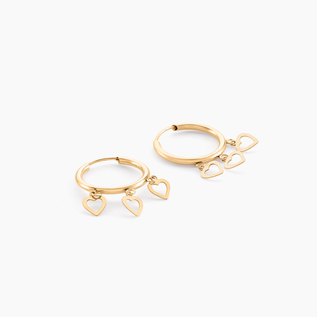 Créoles Orinthia Or Jaune - Boucles d'oreilles créoles Femme | Histoire d’Or