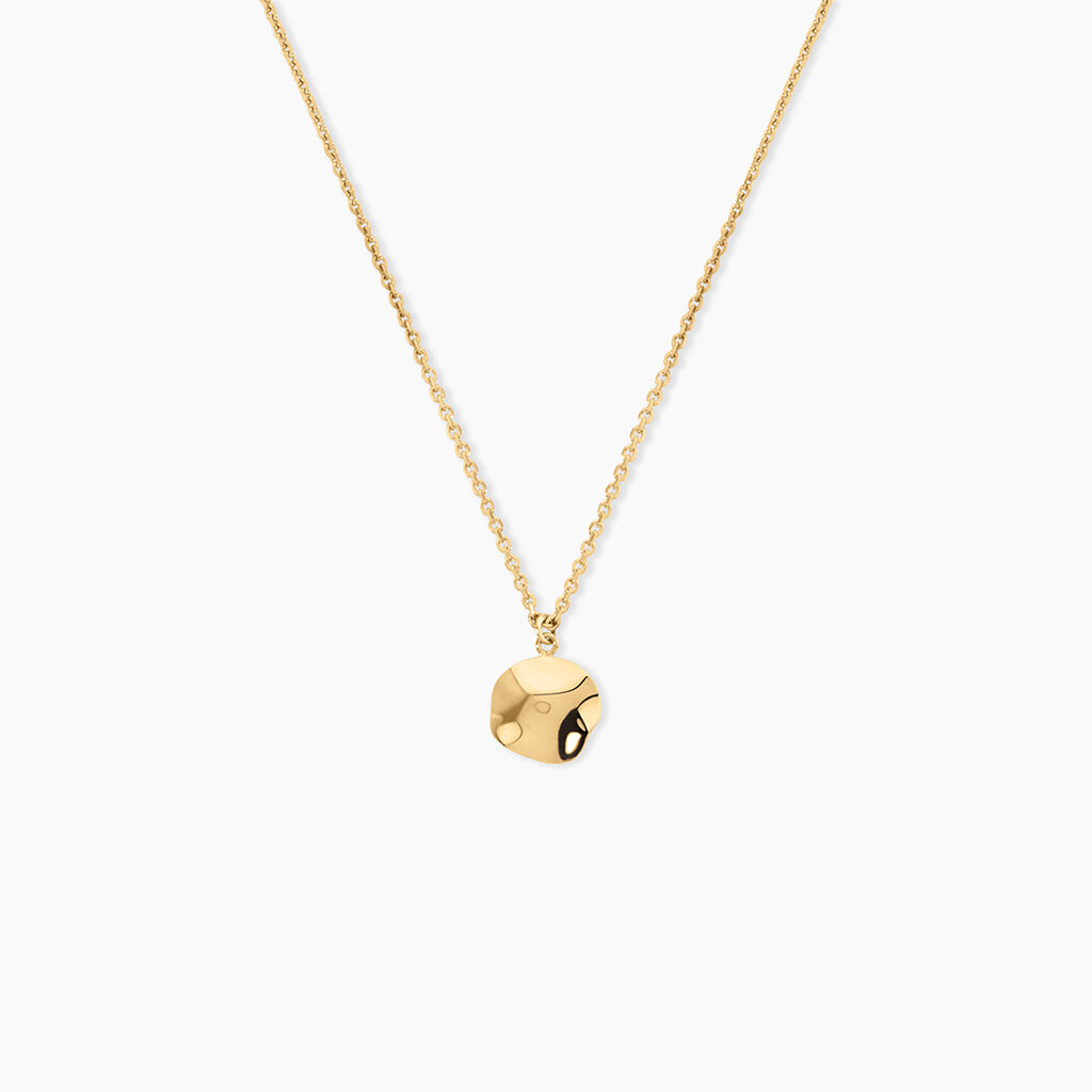 Collier Lueur Argent Dor&eacute; A L'Or 750/1000 - Bijoux sans pierre Femme | Histoire d&rsquo;Or