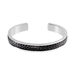 Bracelet Jonc Ahmet Acier Blanc - Bracelets fantaisie Homme | Histoire d’Or