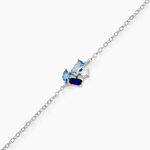 Bracelet Guillemette Argent Blanc Pierre D'imitation - Bracelets Femme | Histoire d&rsquo;Or