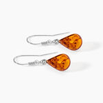 Boucles D'oreilles Pendantes Argent Blanc Mareme Ambre - Boucles d'oreilles fantaisie Femme | Histoire d&rsquo;Or