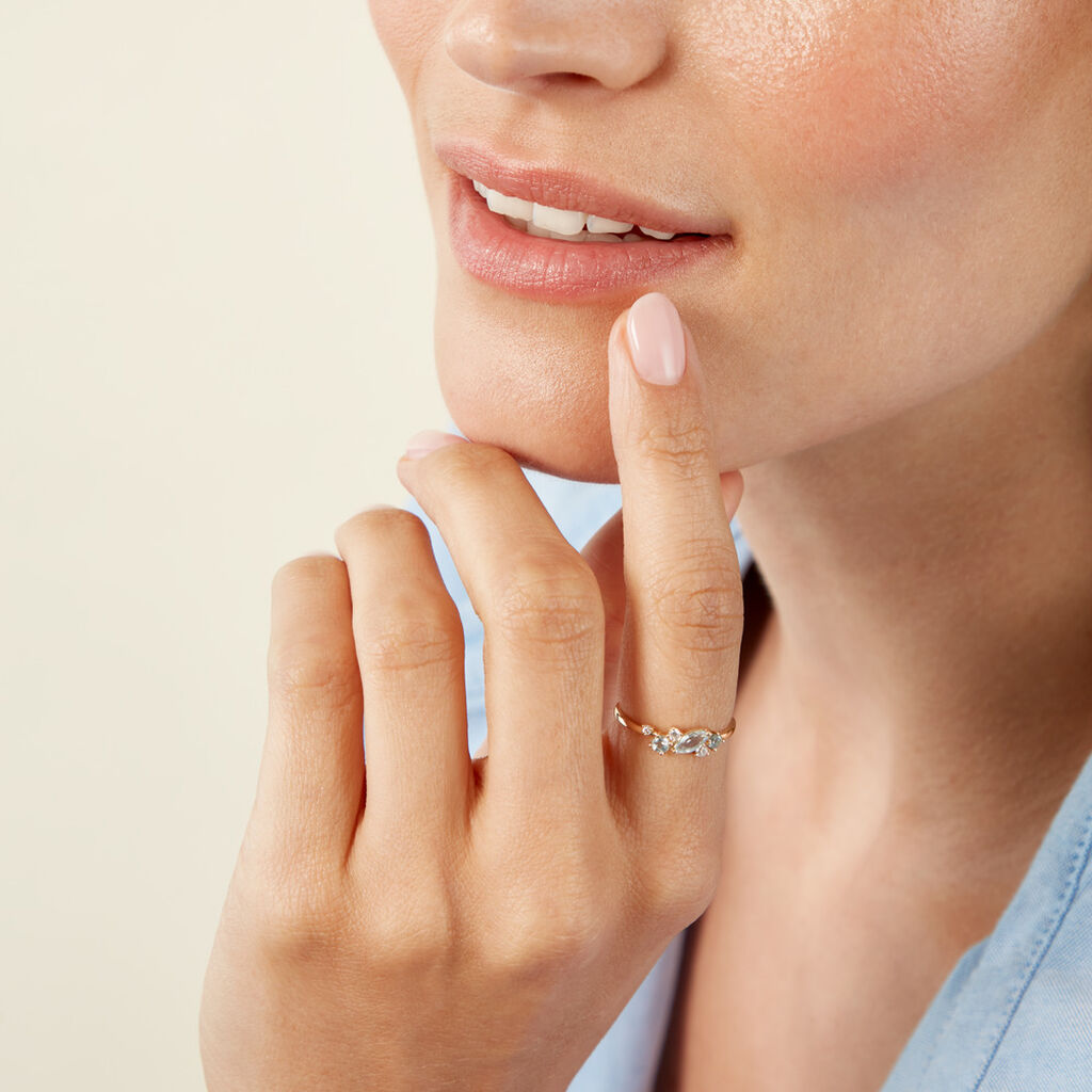 Bague Jardin Secret Or Jaune Topaze - Bagues solitaires Femme | Histoire d&rsquo;Or