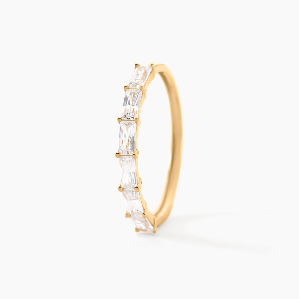 Bague Ilean Or Jaune Oxyde De Zirconium - Bagues avec pierre Femme | Histoire d’Or