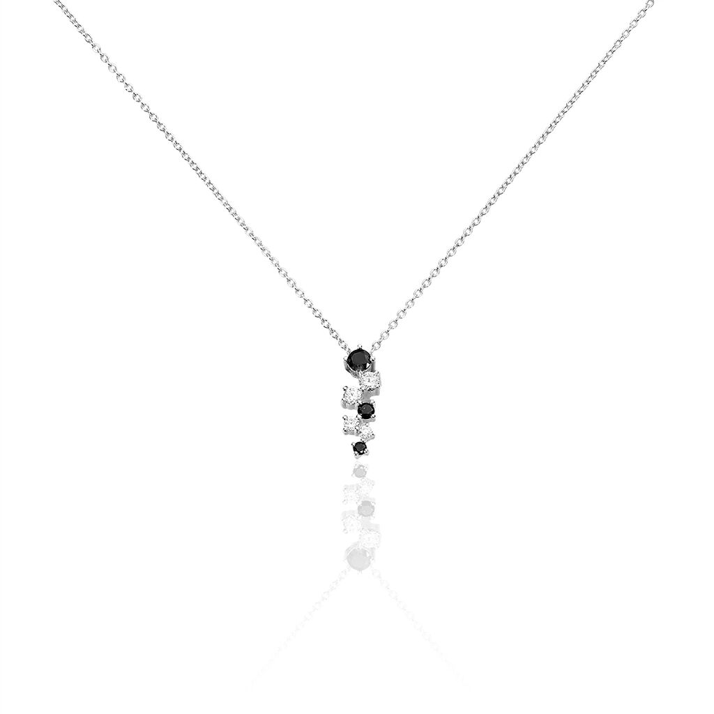 Collier Gaya Argent Blanc Oxyde De Zirconium
