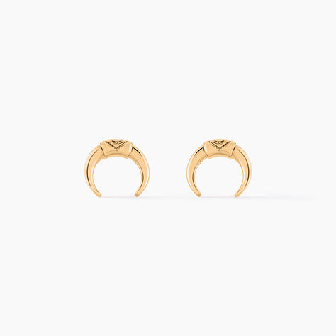 Boucles D'oreilles Puces Ginia Plaqu&eacute; Or Jaune - Boucles d'oreilles fantaisie Femme | Histoire d&rsquo;Or