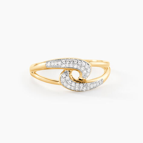 Bague Melisianne Or Jaune Diamant - Bagues avec pierre Femme | Histoire d&rsquo;Or