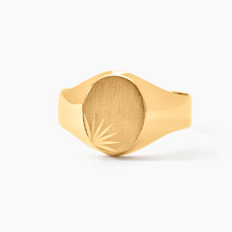 Chevali&egrave;re Deimos Ovale Diamantee Soleil Or Jaune - Chevali&egrave;res Homme | Histoire d&rsquo;Or