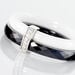 Bague Barette Bicolore Ceramique Argent Blanc Oxyde De Zirconium - Bagues avec pierre Femme | Histoire d’Or
