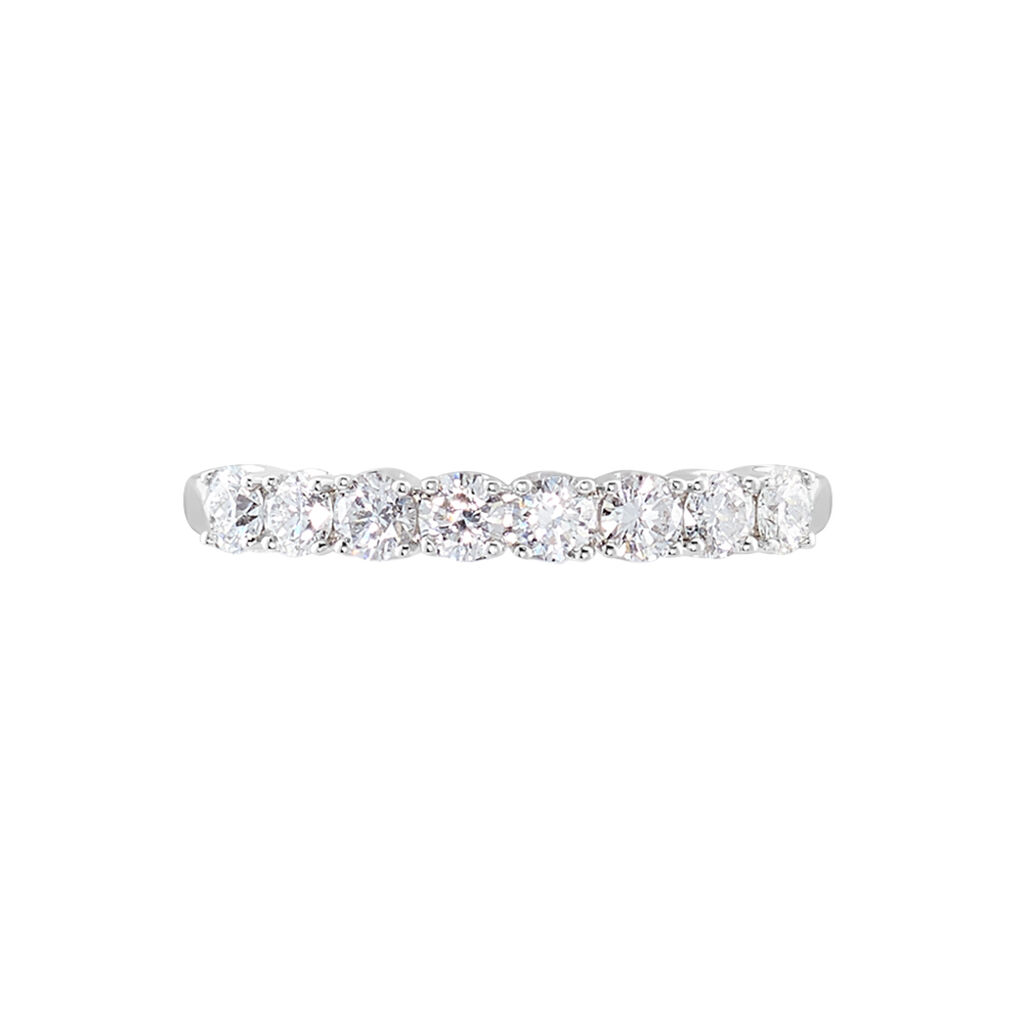 Alliance Eloisa Or Blanc Diamant Synthetique - Alliances Femme | Histoire d&rsquo;Or