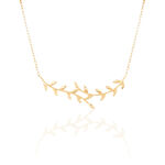 Collier Folia Plaqu&eacute; Or Jaune - Colliers Femme | Histoire d&rsquo;Or