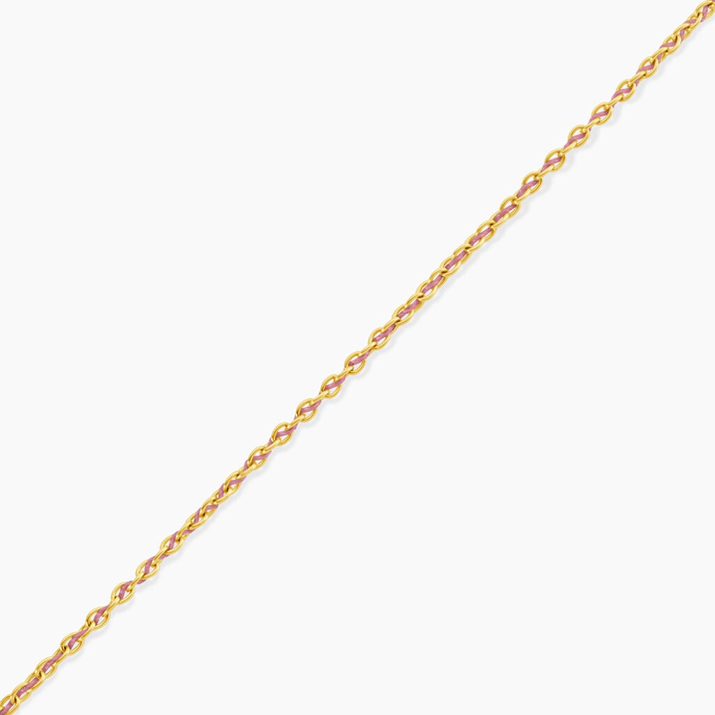 Bracelet Nelli Acier Jaune - Bracelets cordon Femme | Histoire d&rsquo;Or