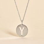 Pendentif Elio Y Argent Blanc - Pendentifs Famille | Histoire d&rsquo;Or