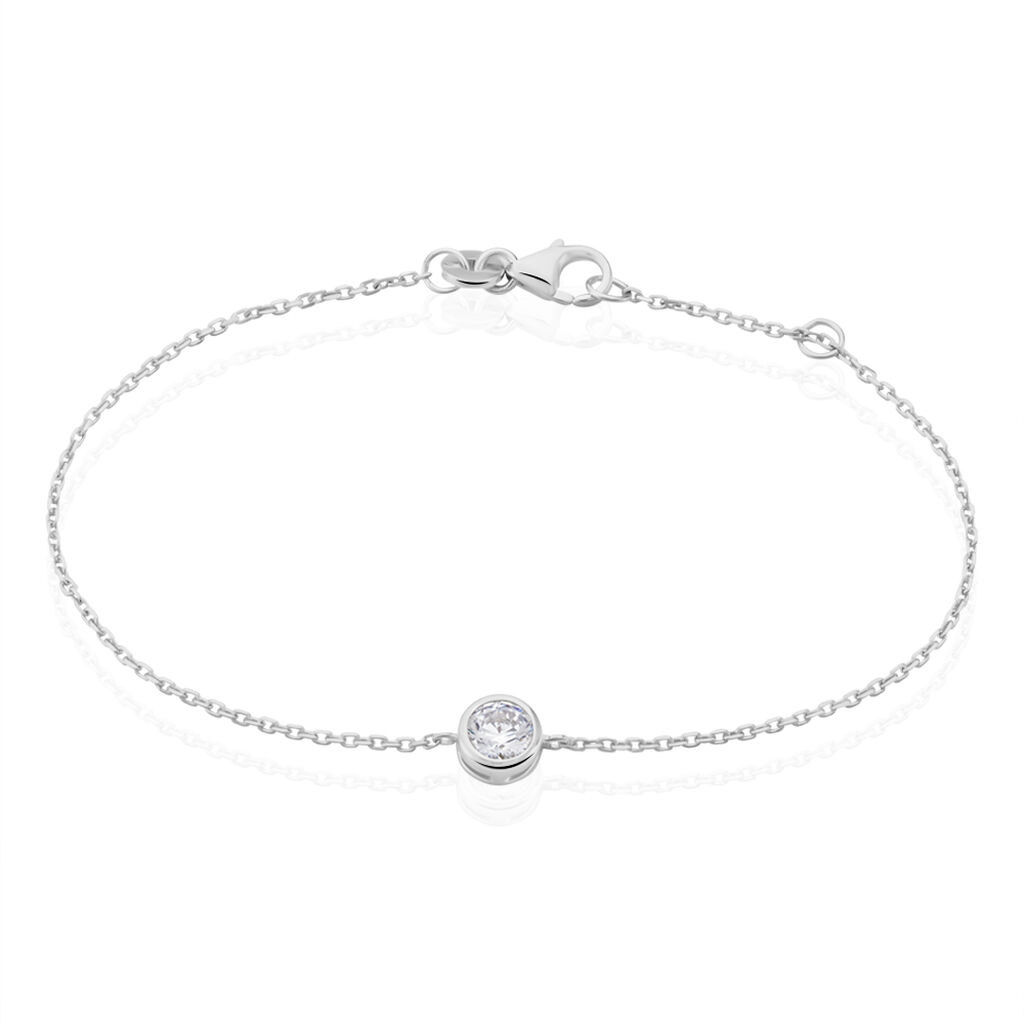 Bracelet Abha Argent Blanc Oxyde De Zirconium - Bracelets Femme | Histoire d&rsquo;Or