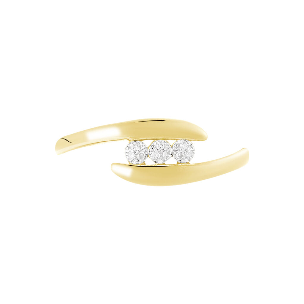 Bague Delphine Or Jaune Diamant - Bagues avec pierre Femme | Histoire d’Or
