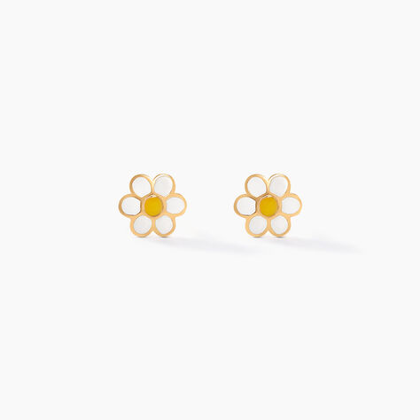 Boucles D'oreilles Puces Marigold Or Jaune - Clous d'oreilles Enfant | Histoire d&rsquo;Or