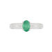 Bague Crista Or Blanc Emeraude Et Diamant - Bagues solitaires Femme | Histoire d’Or