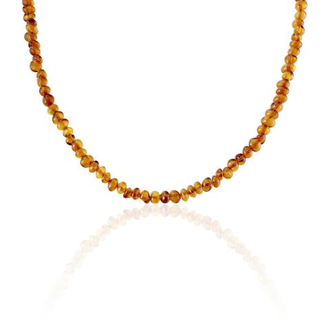Collier Sautoir Argent Vaneng Ambre - Sautoirs Femme | Histoire d’Or