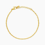 Bracelet Je&iuml;na Acier Dor&eacute; - Bijoux sans pierre Femme | Histoire d&rsquo;Or