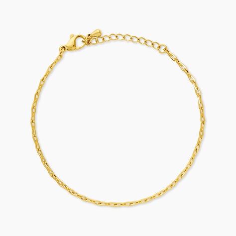 Bracelet Je&iuml;na Acier Dor&eacute; - Bijoux sans pierre Femme | Histoire d&rsquo;Or