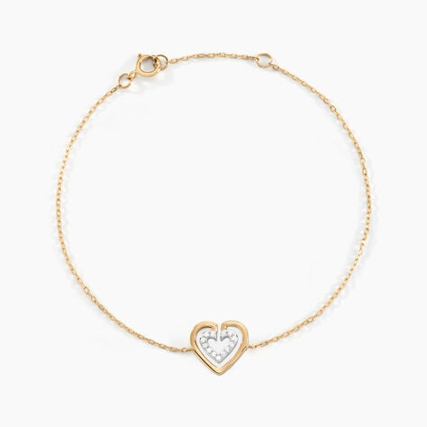 Bracelet Love Is In The Air Or Jaune Oxyde De Zirconium - Bracelets Femme | Histoire d&rsquo;Or