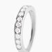 Demi-alliance Or Blanc Valentine Diamants Synthetique - Alliances Femme | Histoire d&rsquo;Or
